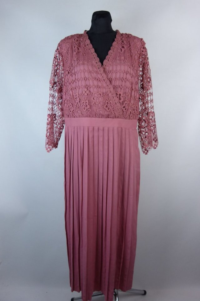 Little Mistress plisowana sukienka maxi koronka 20 / 46