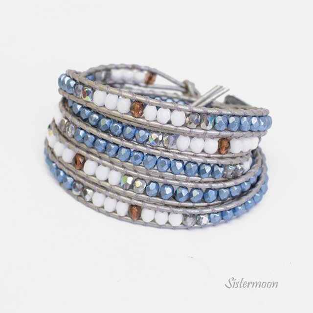 Bransoleta Boho Dark Blue Moon