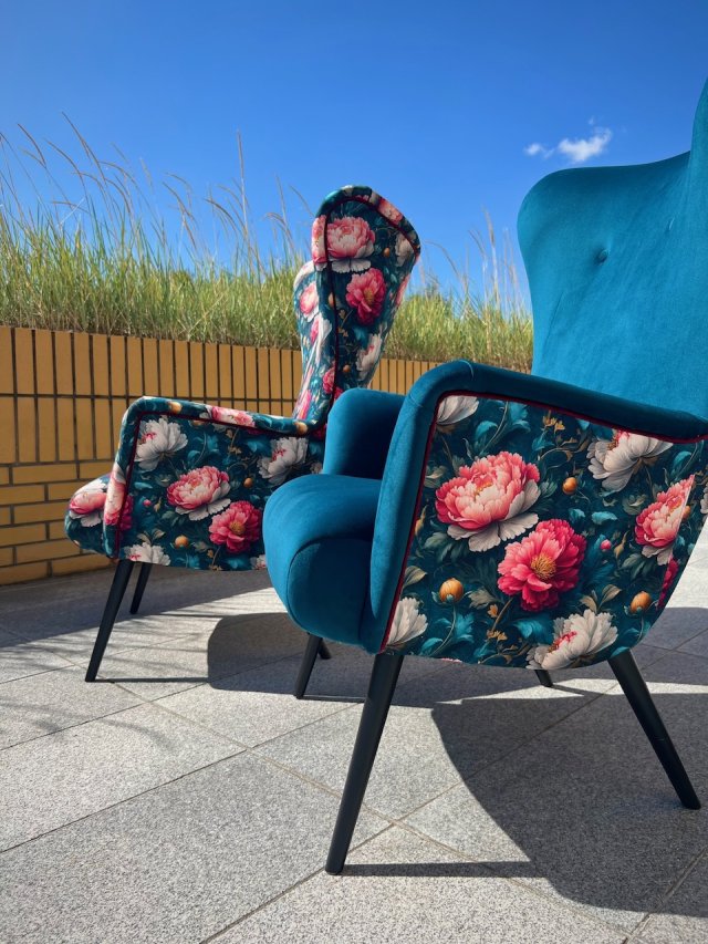 Fotel uszak nowoczesny scandi loft iguana