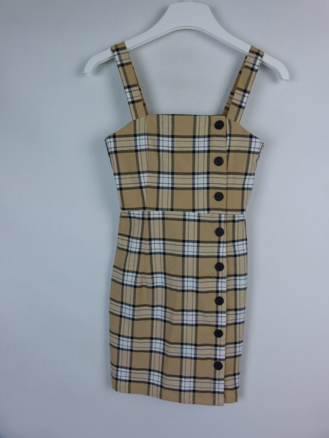 Divided H&M ołówkowa sukienka mini krata 32 / XXS