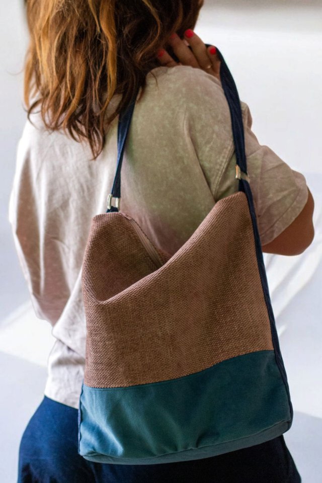 Pudroworóżowa boho bag