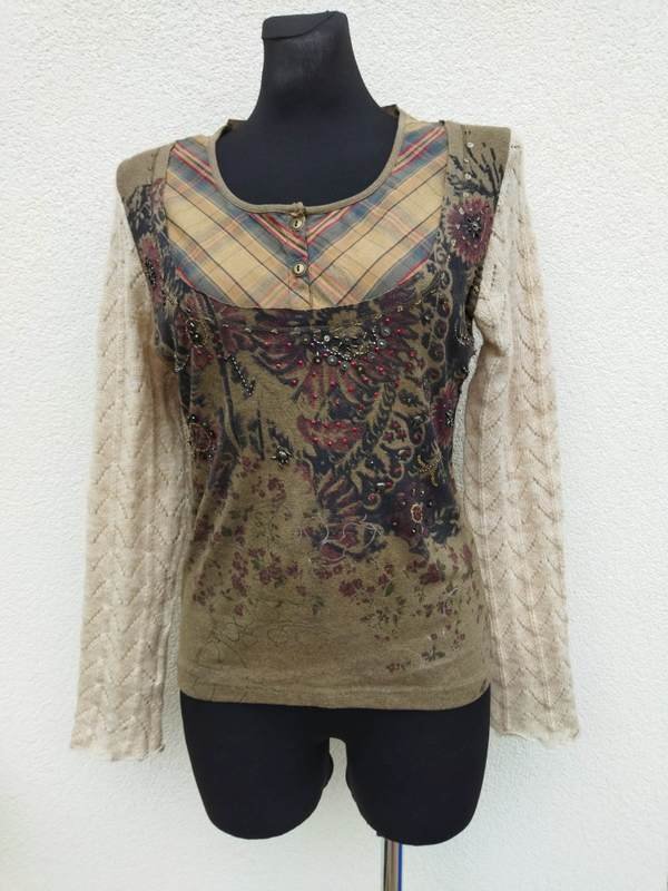 DERHY - SWETEREK/DZIANINOWA BLUZKA