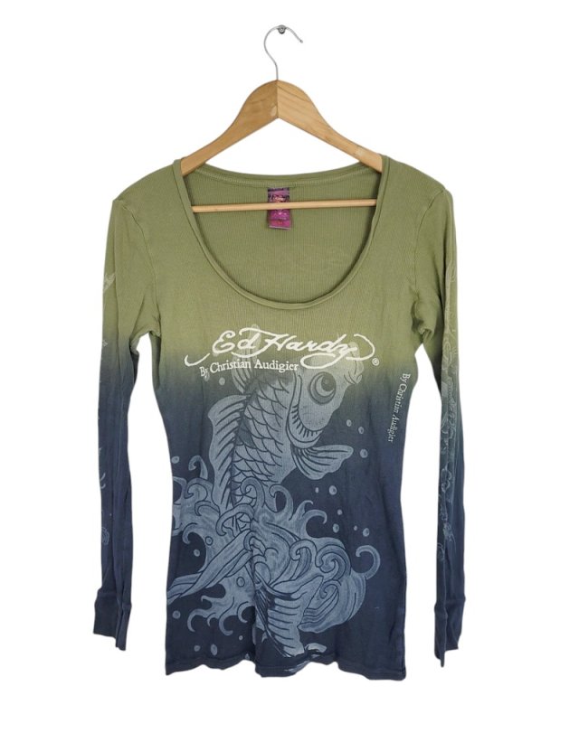 Ed Hardy bawełniana bluzka 38 M
