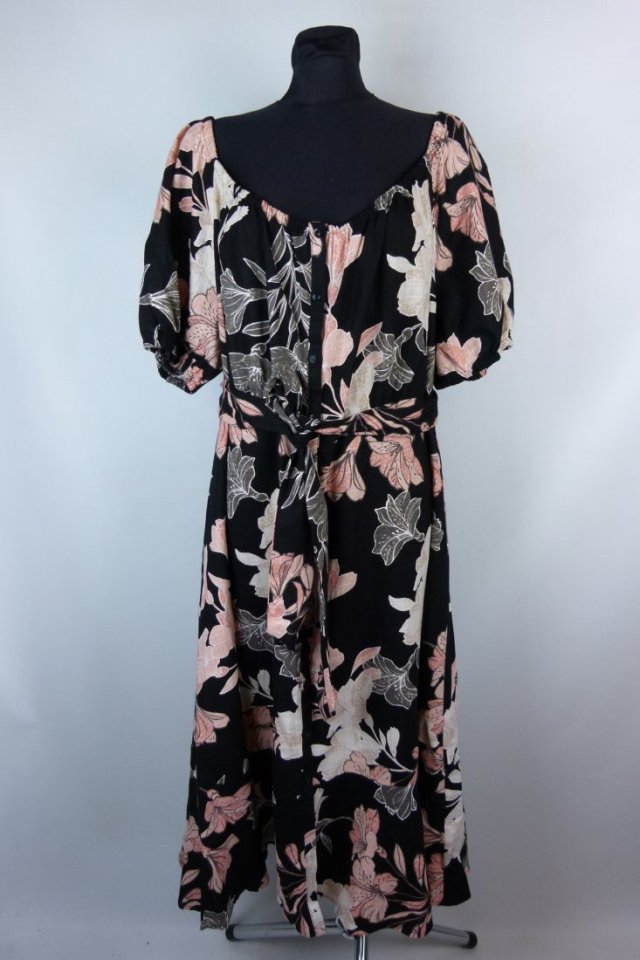 Roman lniana sukienka midi len wiskoza 22 / 50