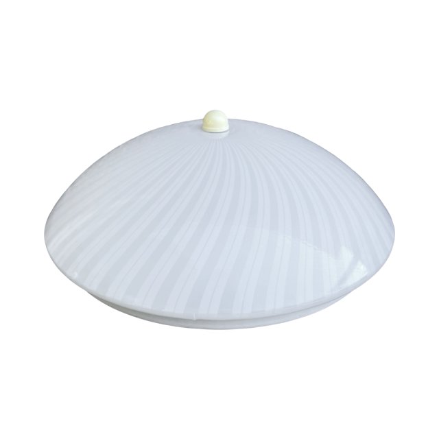 Plafon italian modern z kloszem z plexi, Włochy, lata 70./80.