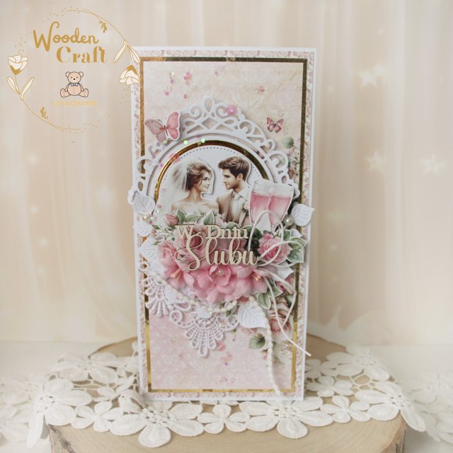 Romantyczna kartka ślubna, pamiątka ślubu "Today 1" GOTOWA