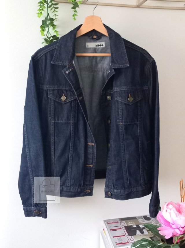 Topshop Moto dżinsowa kurtka