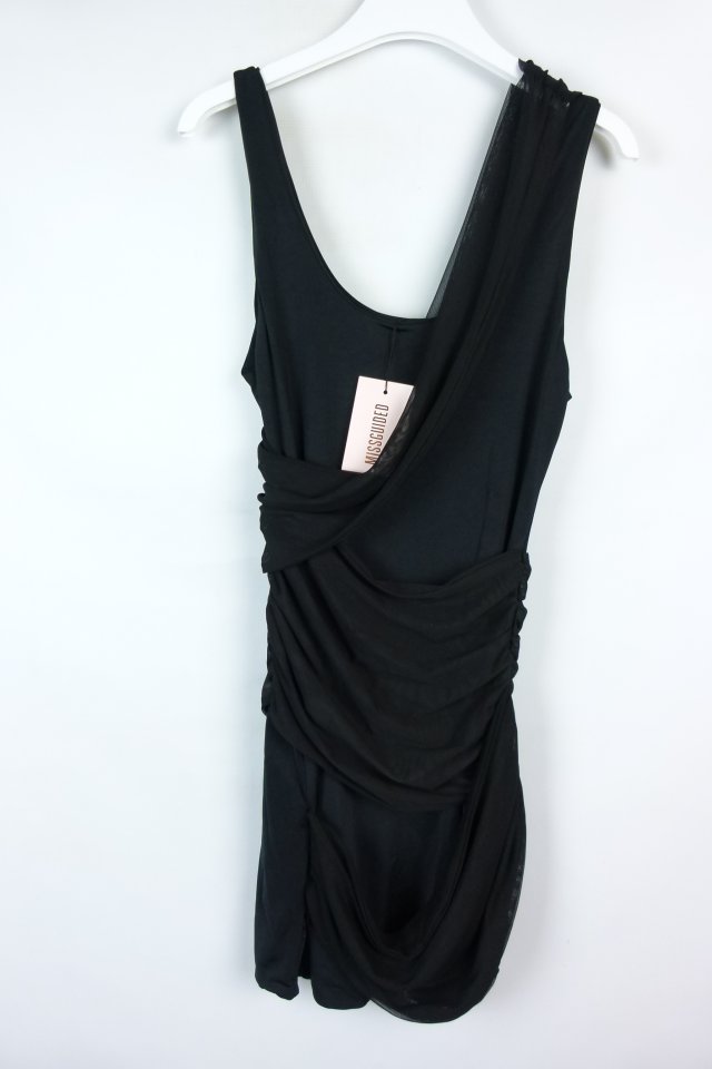 Missguided drapowana sukienka mini z metką / XS