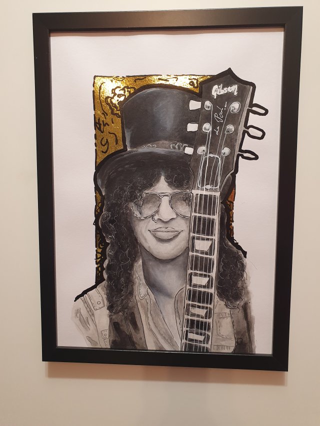 Slash Guns n' Roses Portret A3