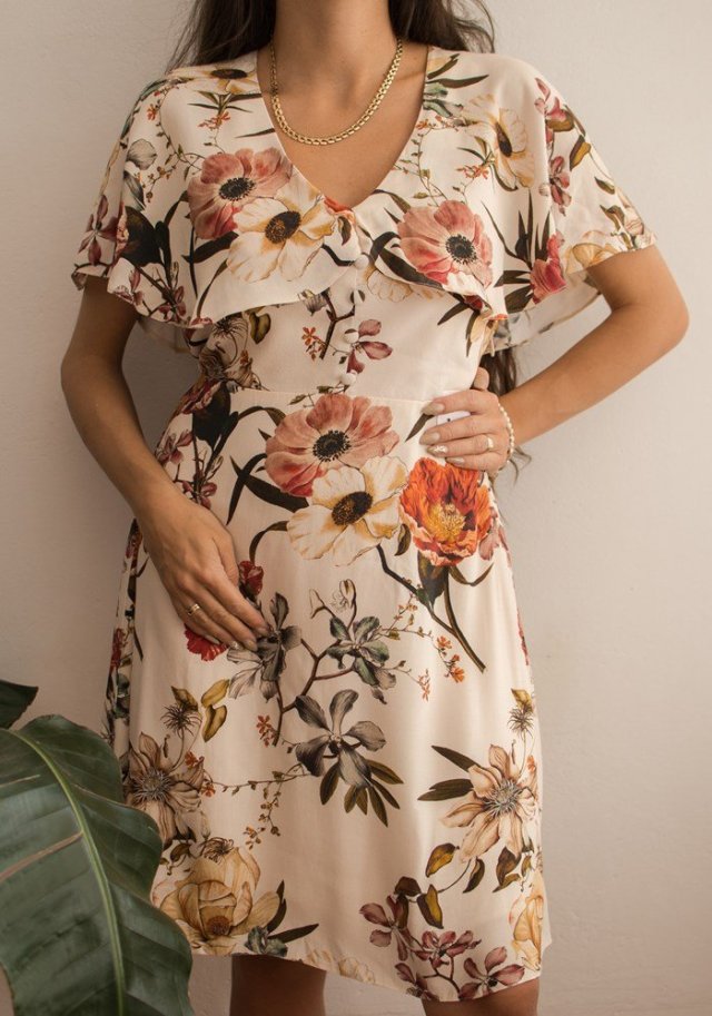 sukienka w kwiaty nowa XS