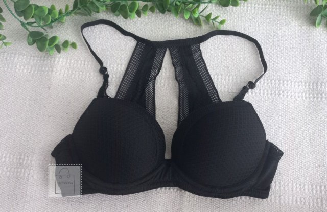 H&M czarny biustonosz push-up