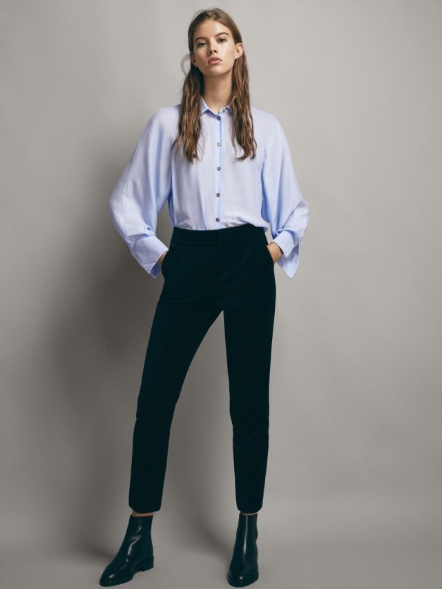 Massimo Dutti bawełniane spodnie 38