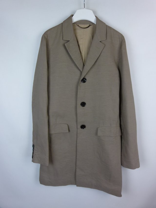Burberry lniany płaszcz len 50 / M