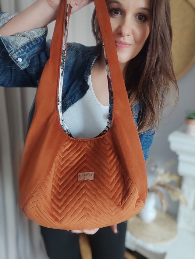 Torba Hobo – rudy brąz
