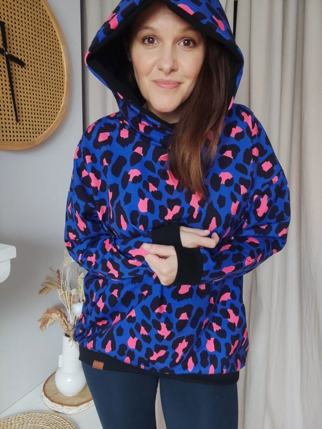 Bluza oversize S/M panterka