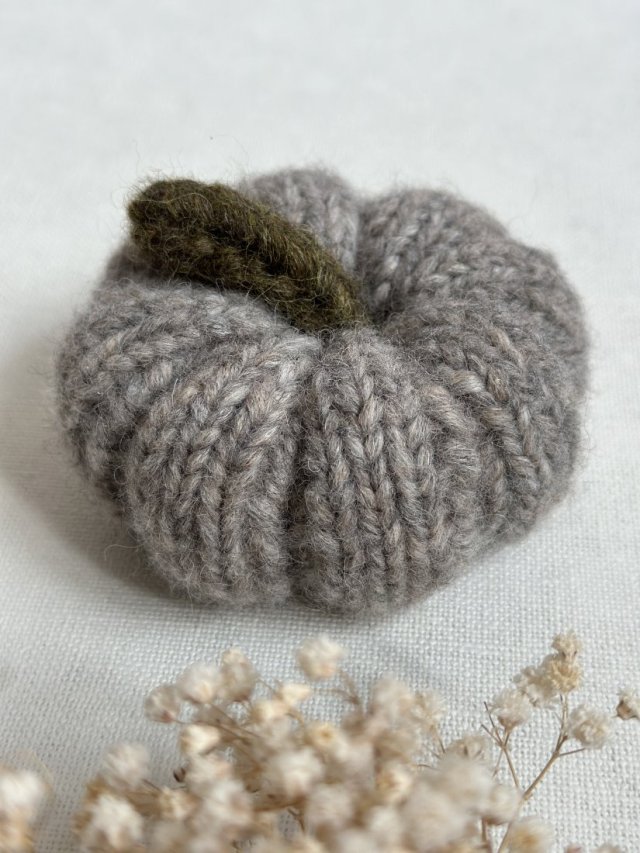 Dynia ozdobna handmade, średnia, szara - 1 szt.