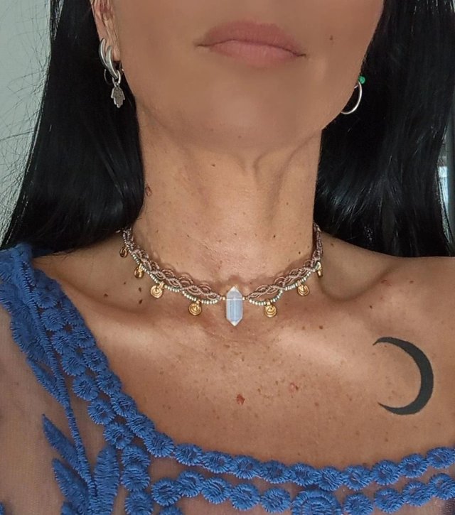 z opalitem choker