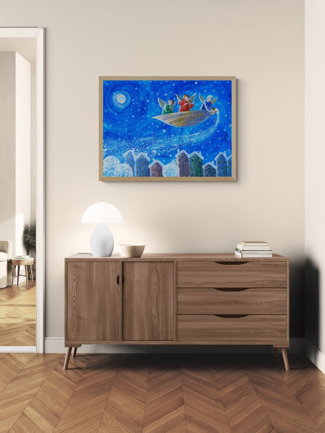 Śnieg nad miastem – Giclee