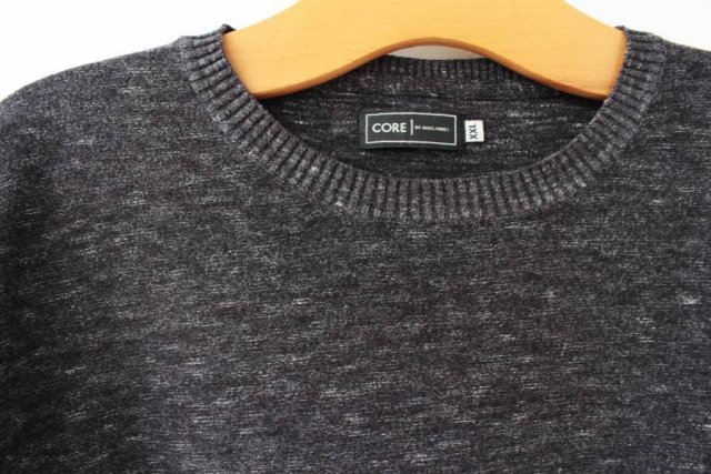 plus size sweter bawełniany melanż Jack & Jones