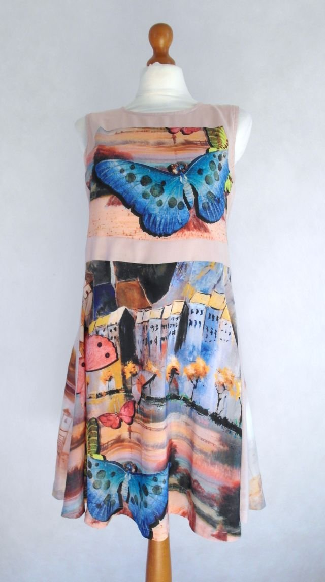 MIEJSKIE MOTYLE JEDWAB