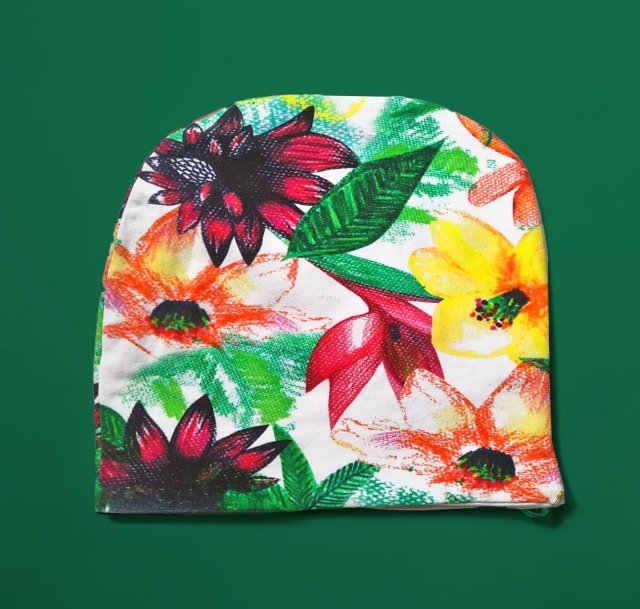 Czapka Bawełniana Jesienna Rysowana