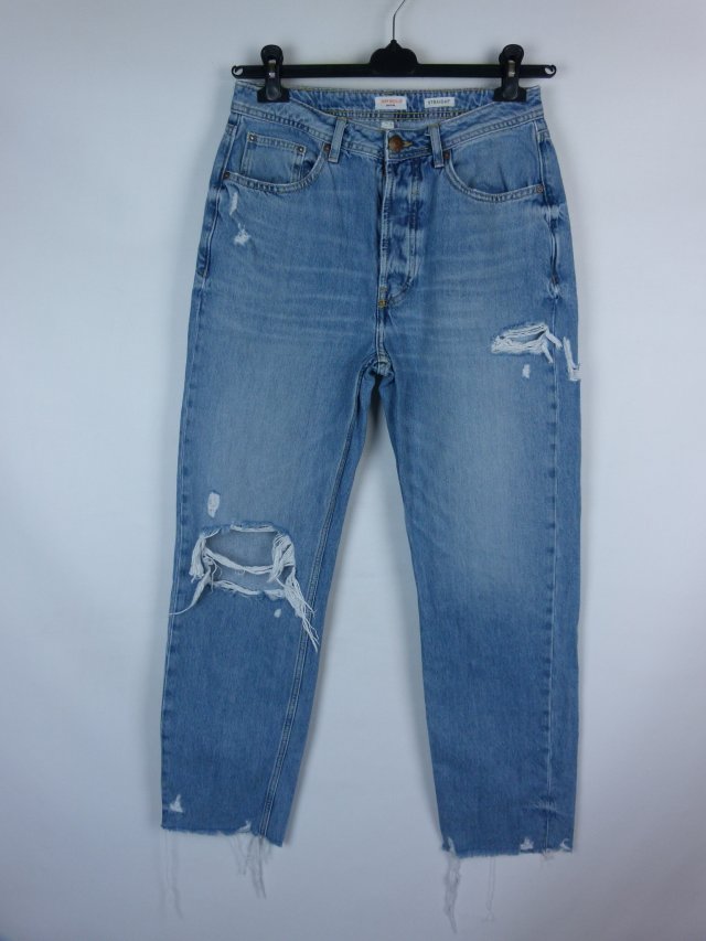 River Island straight jeans dziury 12 / 38