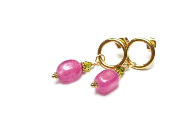 Alloys Collection - Kwarc magenta /13.07.25/ - kolczyki