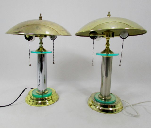 Para lamp stołowych vintage