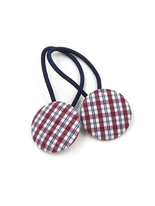 Gumki do włosów w kratkę Charlotte