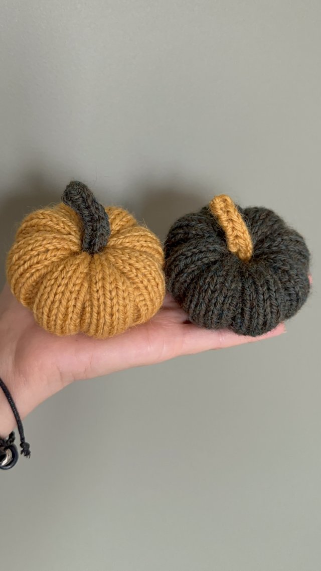 Dynie ozdobne, pomarańczowa i zielona, rozmiar S - komplet 2 szt.