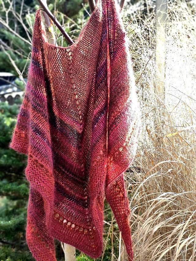 Słodka malina / chusta z Noro