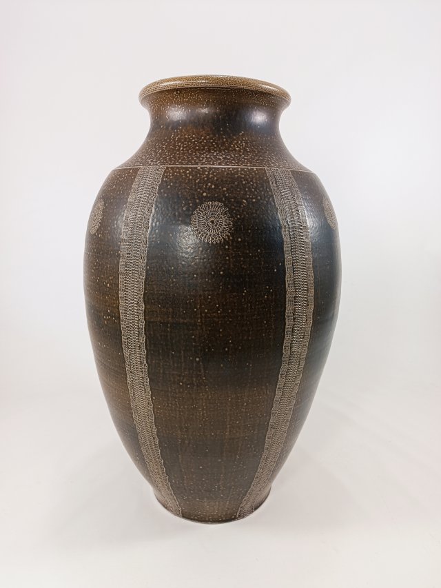 Duży ceramiczny wazon, vintage