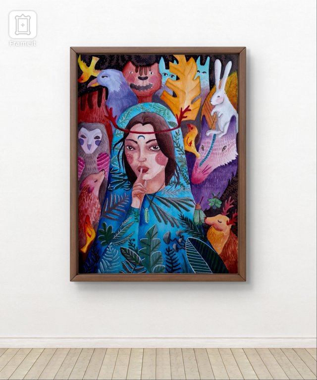 Szeptunka z Trajkowego lasu - plakat obraz