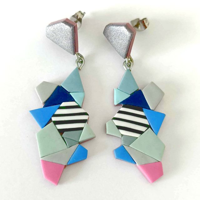 Kolczyki Geometryczne Pastelowe