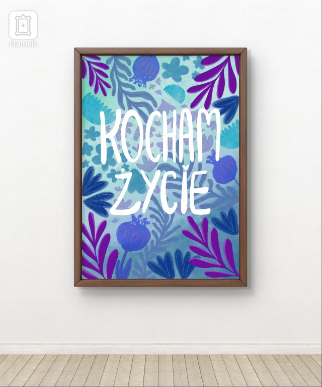 Plakat Kocham życie