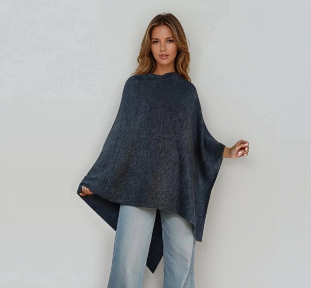 Ponczo damskie ,elegancki otulacz, klasyczne damskie ponczo