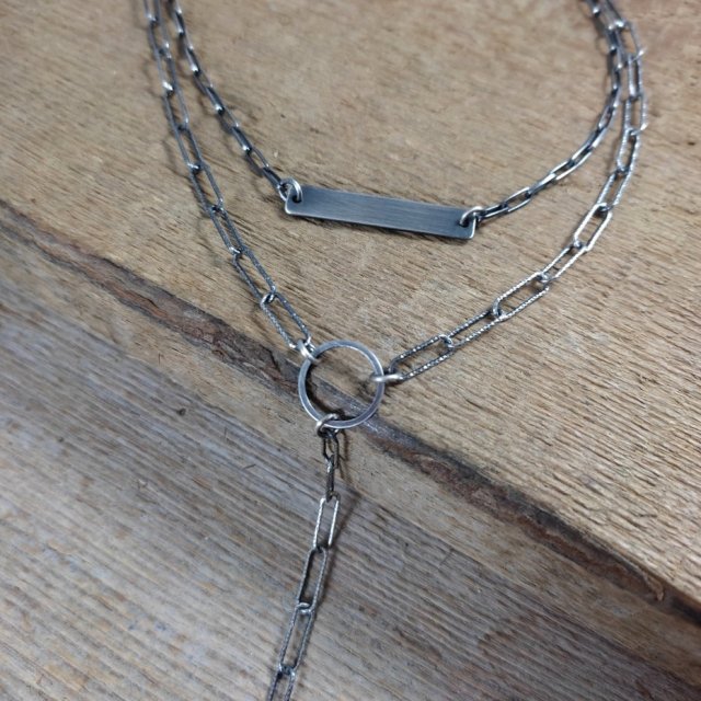 Naszyjnik - podwójny z blaszką