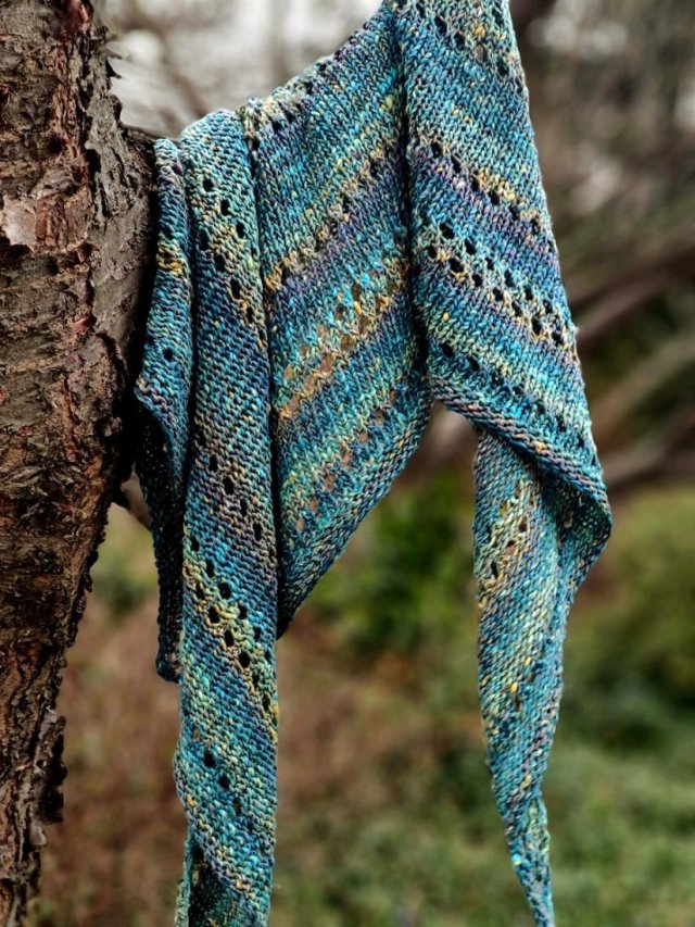 Wiosenna łąka / chusta z jedwabiem