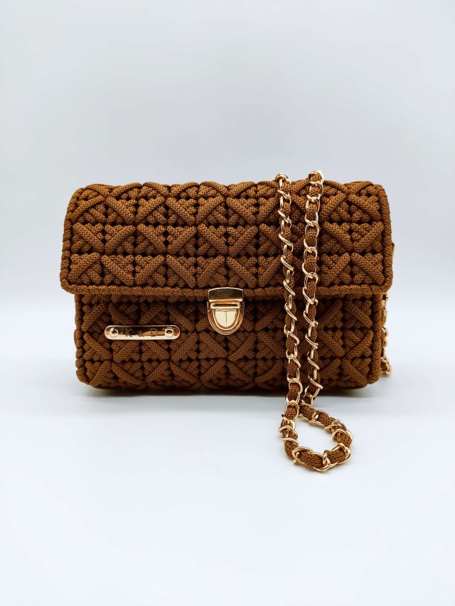 Elegancka brązowa torebka