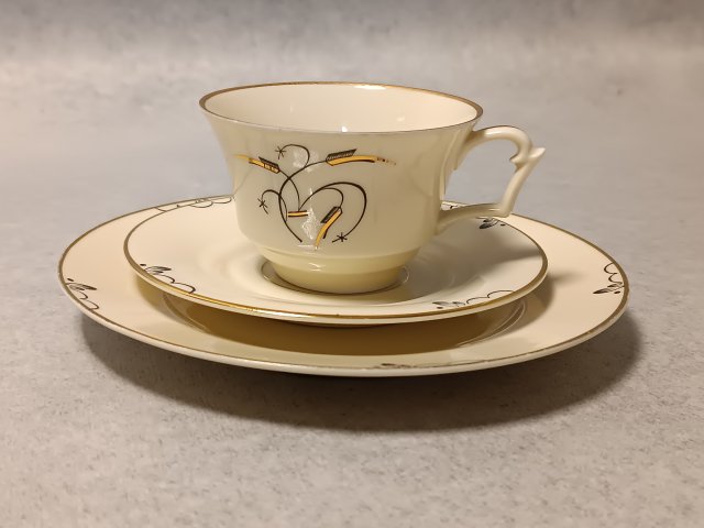 HACKEFORS Filiżanka Trio Śniadaniówka Szwecja Sweden