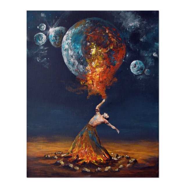 Fire up ...obraz realizm bajkowy obraz surrealizm ręcznie malowany