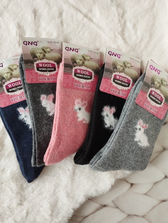 5 x Skarpetki angora damskie 39-42