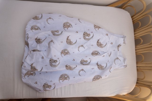 Śpiworek dla niemowlaka bawełniany do spania muślin