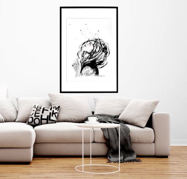 emotion 4, 70x50cm, PLAKAT z autorskiej akwareli