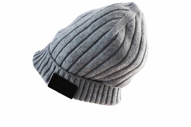 beanie czapka vintage szary melanż
