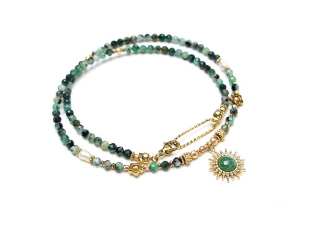 Szmaragdy vol. 10 choker - naszyjnik - Szlachetna kolekcja