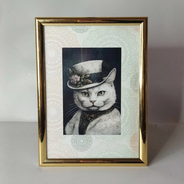 Obrazek w ramce Kot wiktorianski