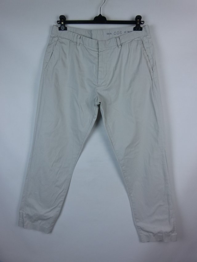 COS slim fit spodnie chinosy bawełna 52 / L