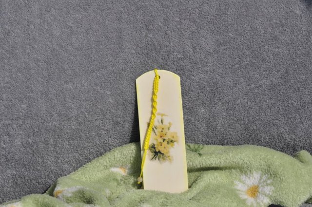 Zakładka do książki – zdobiona metodą decoupage