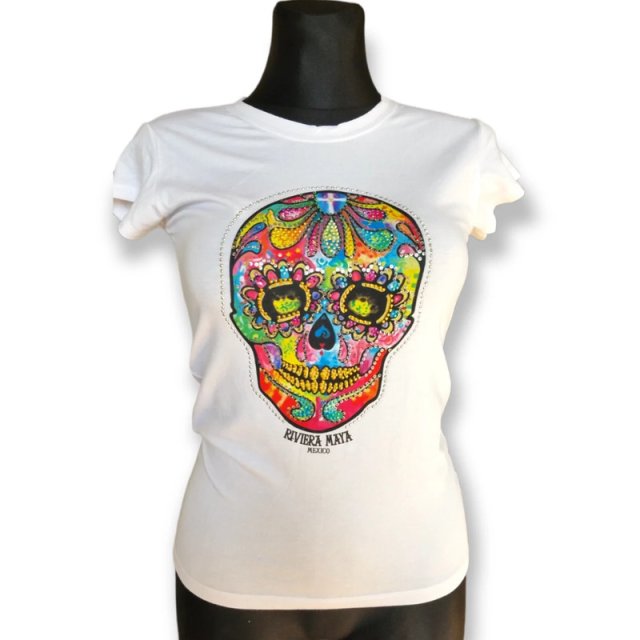 Biały t-shirt z Meksyku rozmiar S.